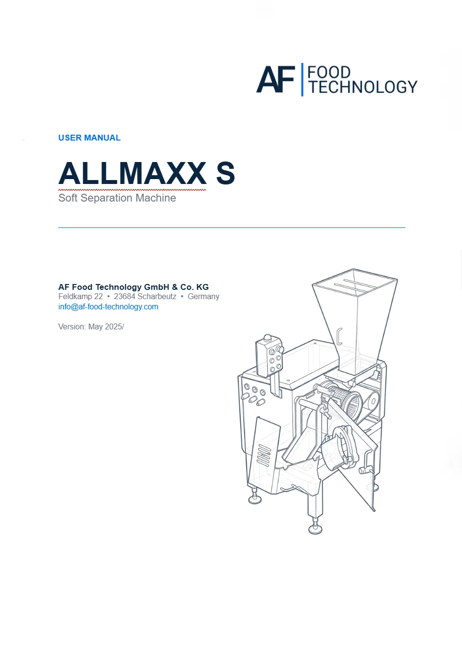 Allmaxx S Handbuch — Titelseite